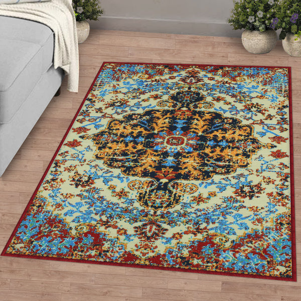Ethnic Grunge Pattern Multicolor Rustico Rug/Carpet